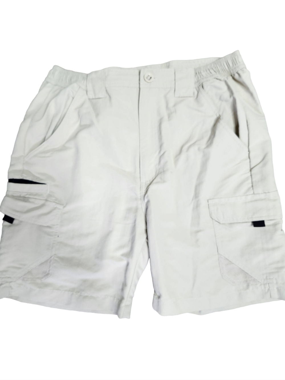 World Wide Sportsman Cargo Shorts Mens 34 Beige Fishing Hiking